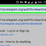 Ta bort ett telegram-konto på android