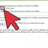 Konvertera ett word-dokument till html