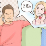 Flirtar med en tjej över telefon