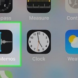 Spela in ljud på en iphone