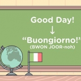 Säg hej på italienska