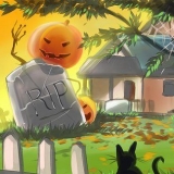 Applicera halloween-dekorationer