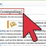 Använder kommandot tar i linux