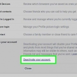 Inaktivera ditt facebook-konto
