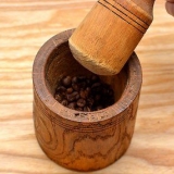 Mal kaffebönor utan kvarn