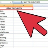 Sortera kolumner alfabetiskt i microsoft excel