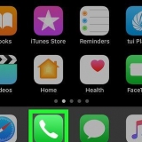 Genvägssamtal på en iphone