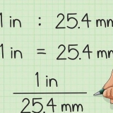 Konvertera millimeter till tum