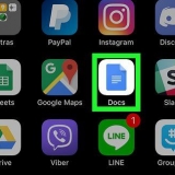 Lägg till sidnummer i google dokument på iphone eller ipad