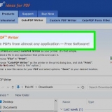 Konvertera text till en pdf