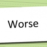 Använda worse and sausage korrekt på engelska