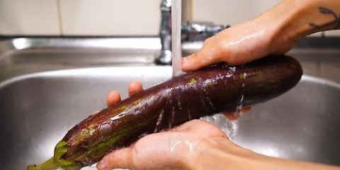 Förbered aubergine