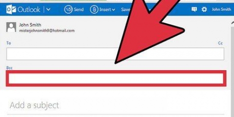 Använda hemlig kopia i e-postmeddelanden