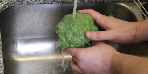 Skära broccoli