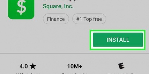 Använda cash-appen på android