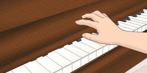 Spela ätpinnar på ett piano eller klaviatur