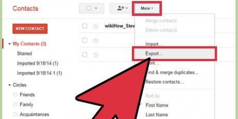 Lägg till kontakter i gmail med en csv-fil