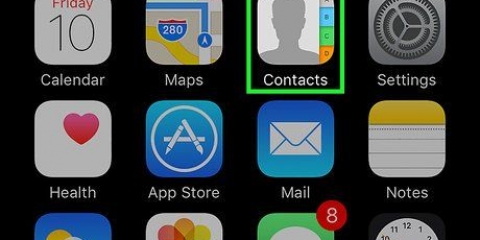 Lägg till kontakter på en iphone