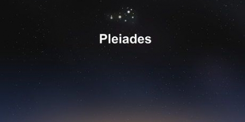 Att hitta plejaderna