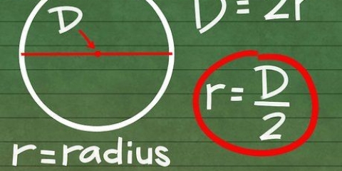 Beräkna radien av en cirkel