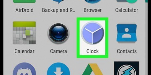 Ställ in ett alarm på android