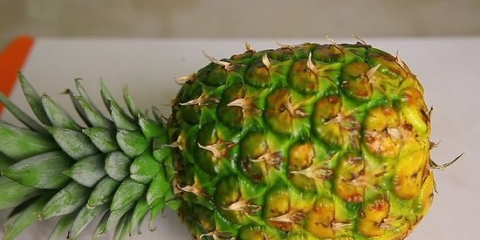 Skär en ananas