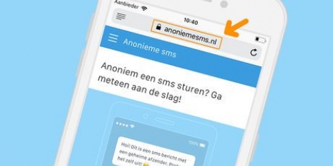 Skicka ett anonymt sms