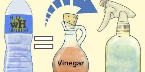 Göra en vinägerblandning att rengöra med