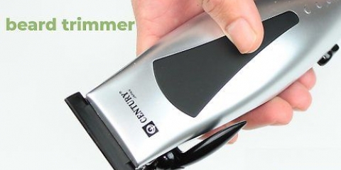 Använd en skäggtrimmer