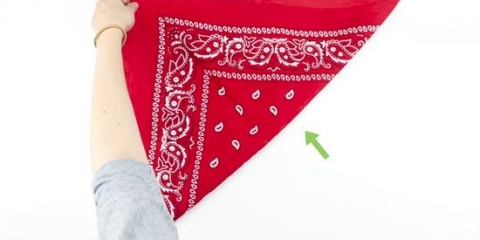 Hur man viker en bandana