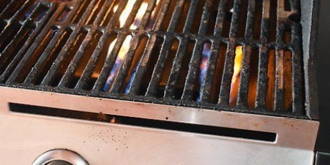 Rengöring av en gasolgrill