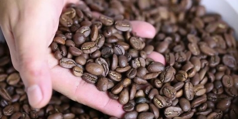 Använder ett kafé