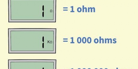 Läser en digital ohmmeter