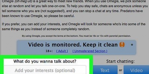 Ha en riktig konversation på omegle