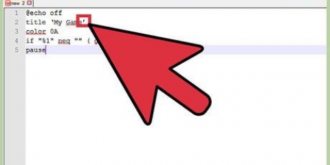 Skapa ett spel med cmd