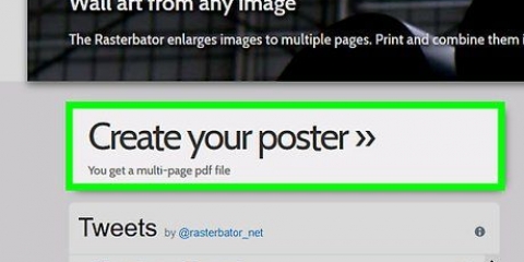 Skriv ut en stor flersidig bild på pc eller mac