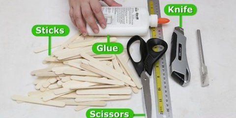 Bygga ett hus av popsicle pinnar