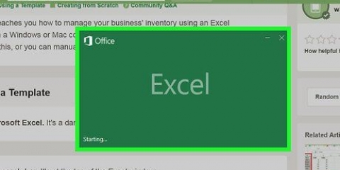 Skapa en inventarielista i excel