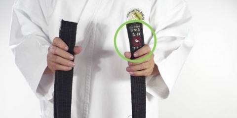 Att knyta ett jiu jitsu-band