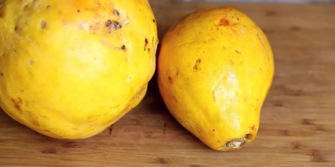 Skär en papaya