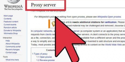 Använder en proxy