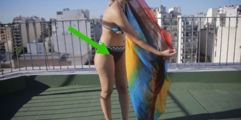 Sätta på en sarong