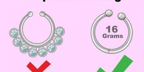 Göm en septumpiercing