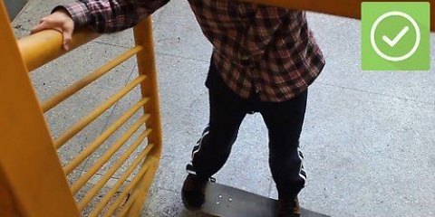 Gör ett skjut det på en skateboard