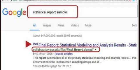 Att skriva en statistisk rapport
