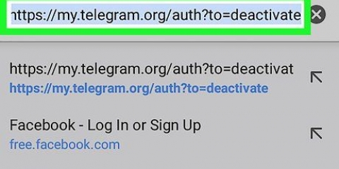 Ta bort ett telegram-konto på android