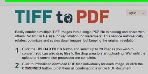 Konvertera en tiff till en pdf