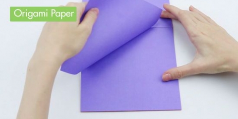 Att göra en flygande fågel av origami