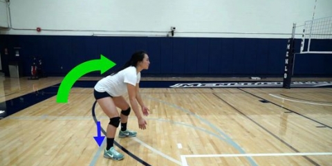 Fånga en volleyboll