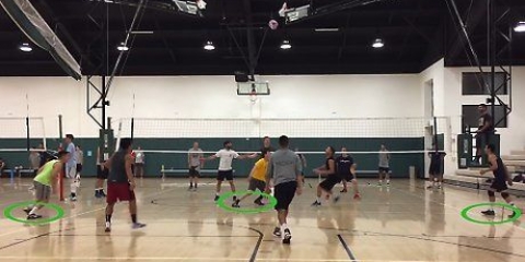Slå sönder en volleyboll